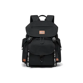 Lee Fabric Backpack Regular Unisex Rock Soil Brown/Obsidian Black