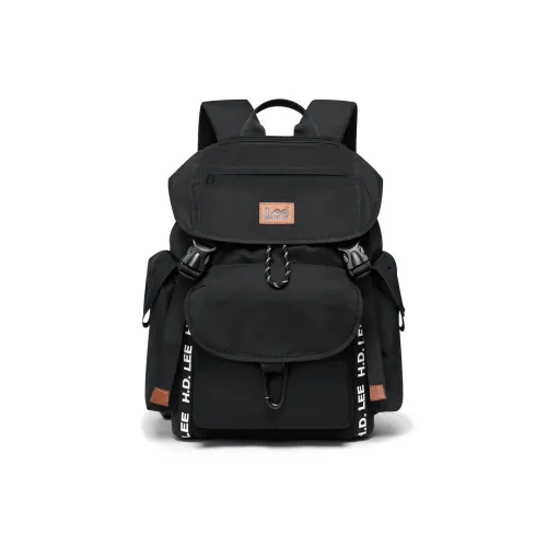 Lee Fabric Backpack Regular Unisex Rock Soil Brown/Obsidian Black