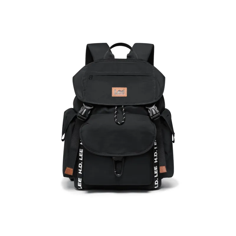 Lee Fabric Backpack Regular Unisex Rock Soil Brown/Obsidian Black-7