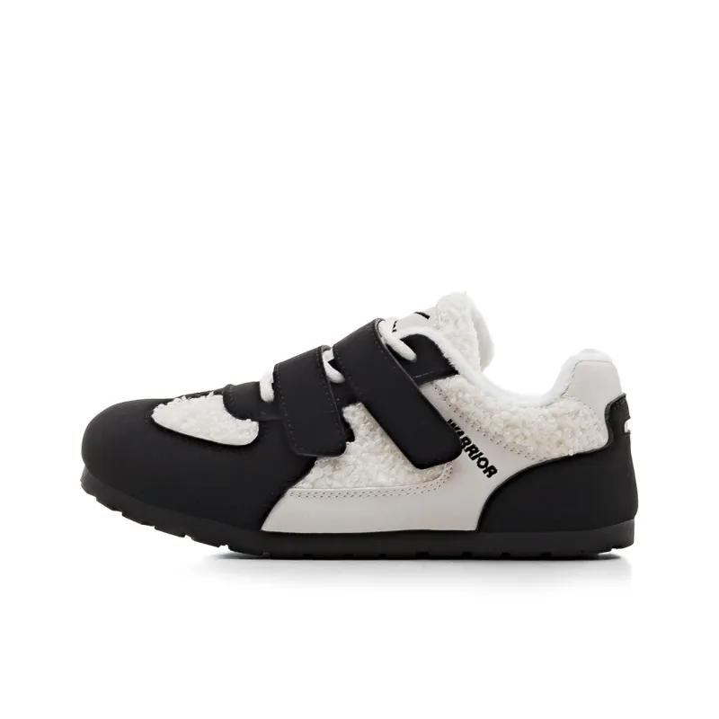 Warrior Anti Slip And Wear Resistant Lightweight Low Top Skateboard Shoes Women's White Black-0