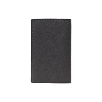 Valextra Calfskin Card Holder Regular Unisex Smoke Gray