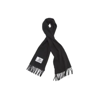 MARNI Logo Patch Fringed Edge Scarf