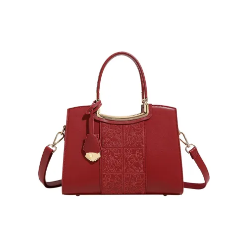 H YXIANG Microfiber Synthetic Leather ALM tote Bag Shopping Bag Crossbody Bag Shoulder Bag Women's Red
