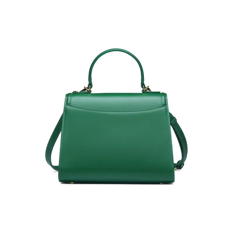 PIERRE CARDIN Cow Leather Crossbody Handbags Regular Women's Green/Brown-6