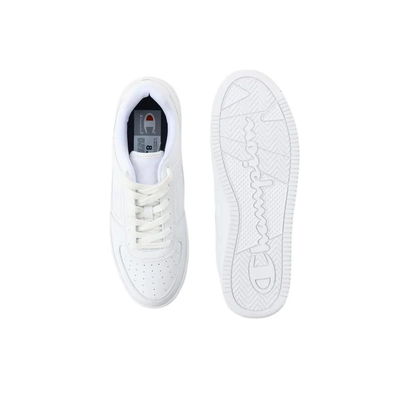 Champion Foul Play Element Low Top Skateboard Shoes Men's White-6
