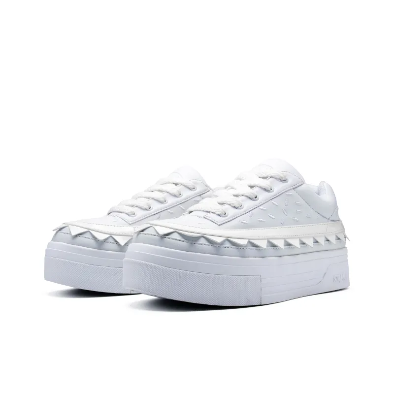 Stanair X Vandytheburger Skateboard Shoes Unisex Low Top White, Black-14