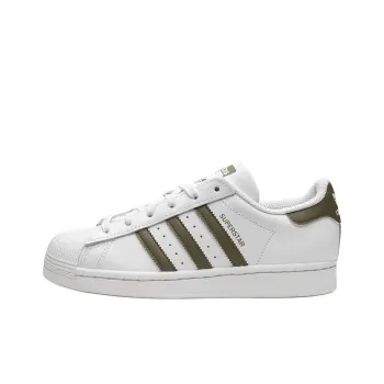 Adidas Originals SUPERSTAR Anti Slip Wear Resistant Low Top Kids' Skateboarding Shoes White Teenagers