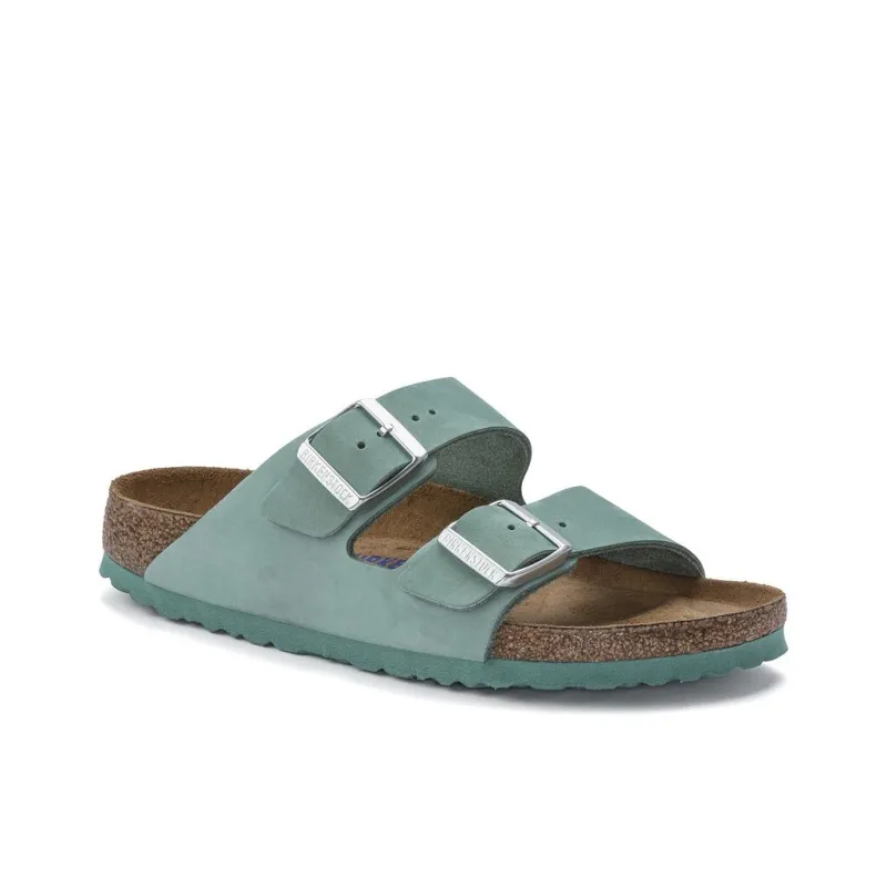 Birkenstock Arizona Soft Footbed Slip Resistant Slide Slippers Women's Emerald Regular-1