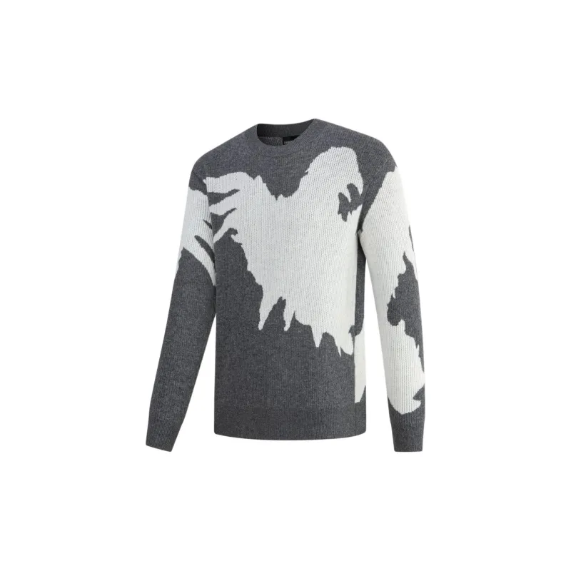 EMPORIO ARMANI FW23 Sweater Women's Gray White-2