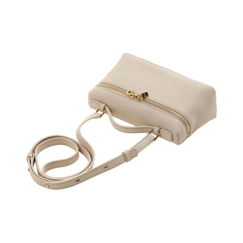 Loro Piana ExtraPocket Cow Leather Makeup Bag, Shoulder Bag, Crossbody Bag, Handbag Women's Light Travertine-3