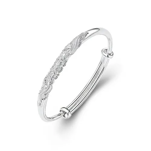 JESCAKOO Sterling Silver Bangles Women's