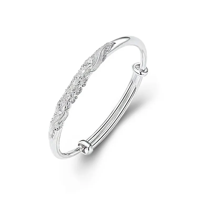 JESCAKOO Silver Plated Bangles Women's-0