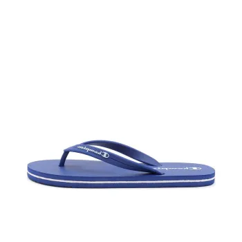 Champion Rubber Sole Abrasion-Resistant Flip Flops Unisex Blue