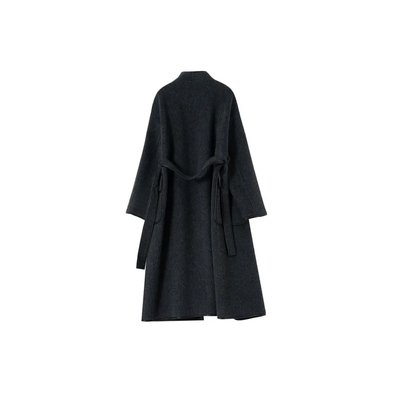 SOON FLOWER Coat Women's Black Gray-1