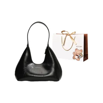 ERANGBEAR PU Shoulder Bag Women's Trendy Black/Vintage Coffee/Solid Brown/Advanced Brown