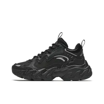 Anta Slate Anti Slip Wear Resistant Mid Top Casual Shoes Women's Black