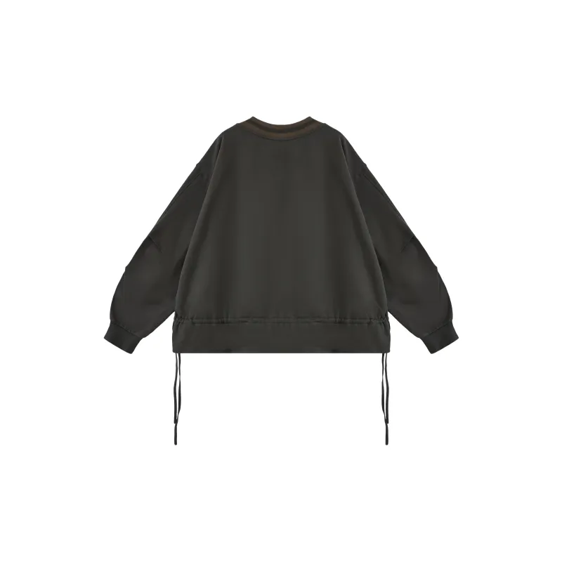 WULISHAONIAN Sweatshirt Unisex Brown Gray-1