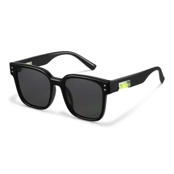 HELMER TR/Memory Plastic Square Sunglasses Unisex