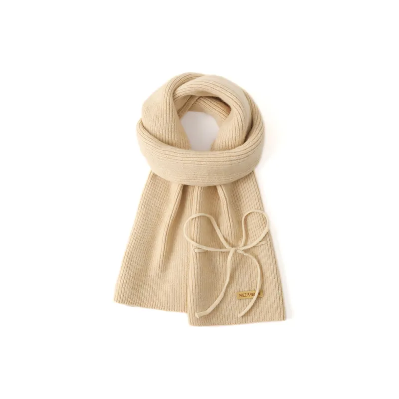 FREE RABBITⅡ Fall And Winter Warm Windproof Cold Resistant Knitted Fabric Yarn Scarf Unisex-4