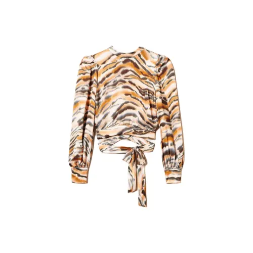 TWINSET Tiger-print Cropped Blouse