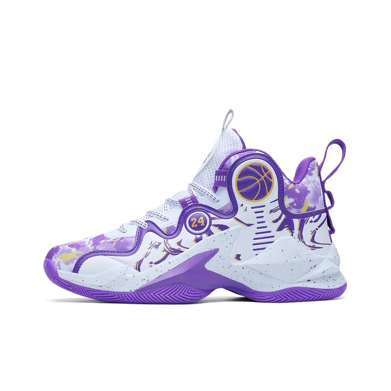 Black tailed Deer Shock Absorbers With Slip Resistant And Abrasion Resistant Properties Mid Top Basketball Shoes Unisex-1