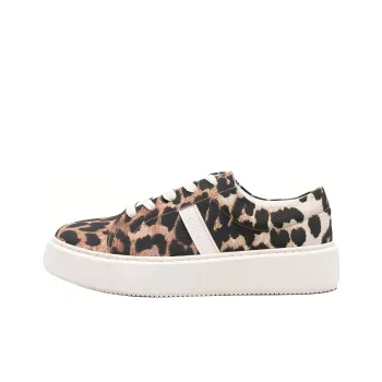 GANNI Leopard-print Flatform Sneakers