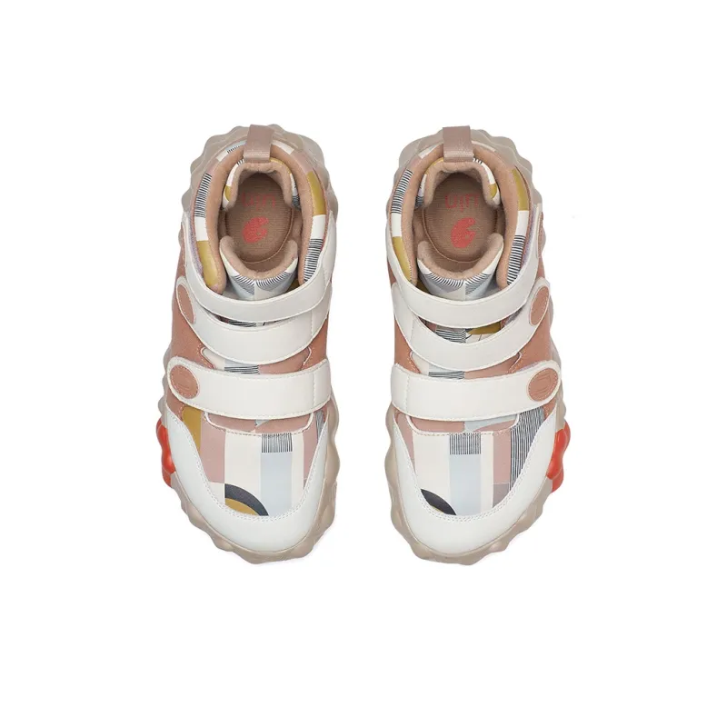 U.IN Figuras 5 Series High Top Casual Shoes Unisex-5