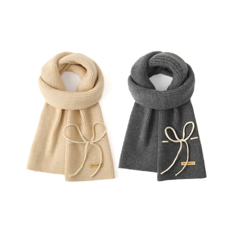 FREE RABBITⅡ Fall And Winter Warm Windproof Cold Resistant Knitted Fabric Yarn Scarf Unisex-10