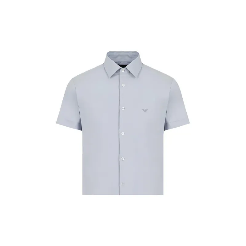 EMPORIO ARMANI Short sleeved Stretch Nylon blend Shirt-4