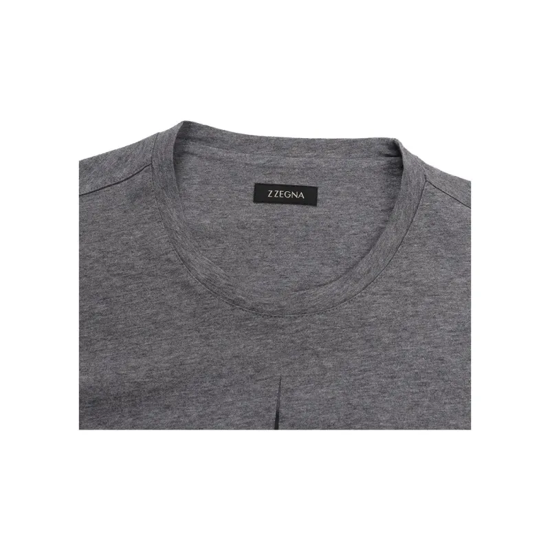 Zzegna T Shirts Men Gray-3