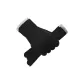 91.3% Sheep Wool+Touchscreen-Extra Large Size-Black