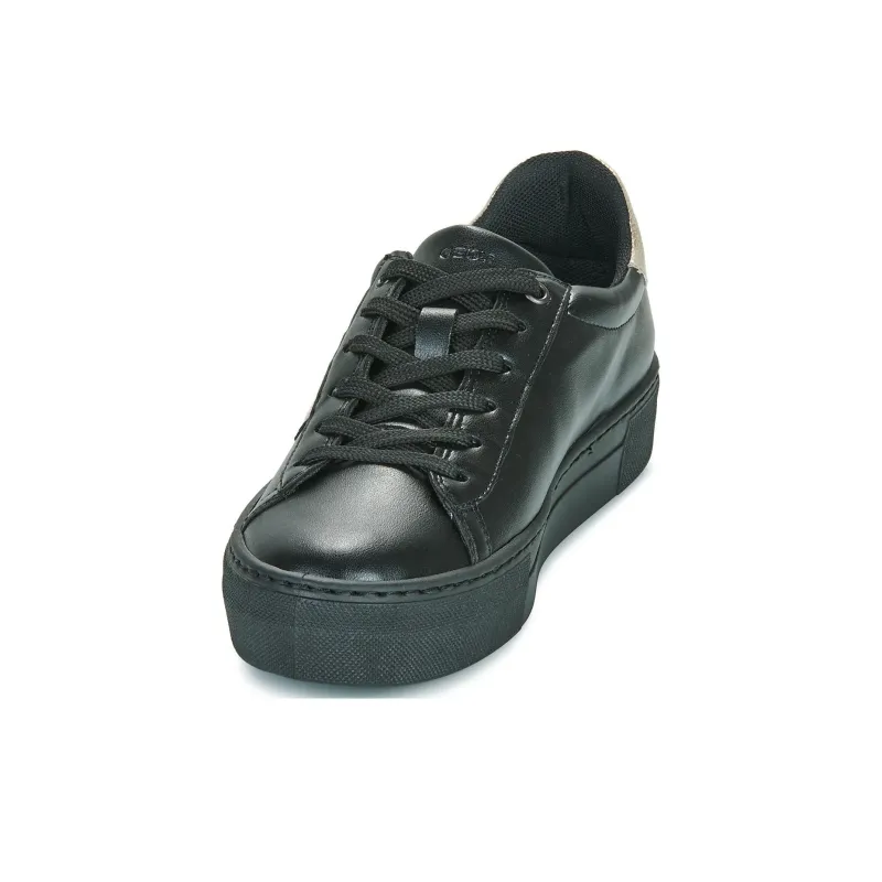 GEOX CLAUDIN Low Top Skateboard Shoes Women's Black-3