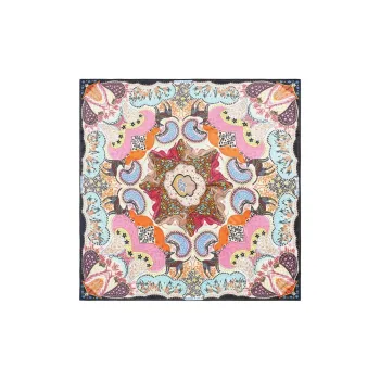 Bimba Y Lola Greyhound And Leaf print Scarf