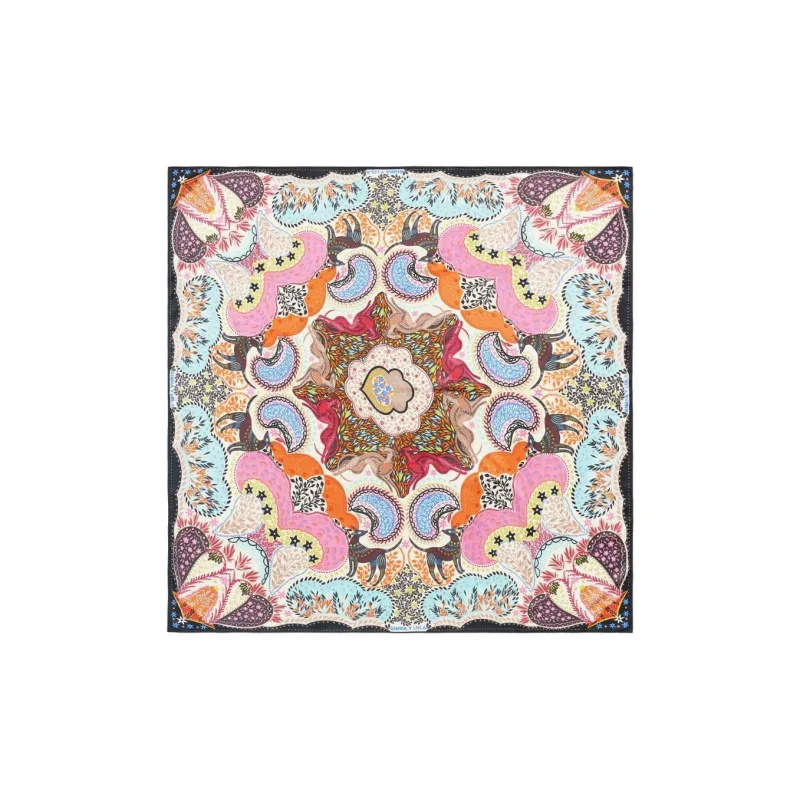 Bimba Y Lola Greyhound And Leaf print Scarf-0
