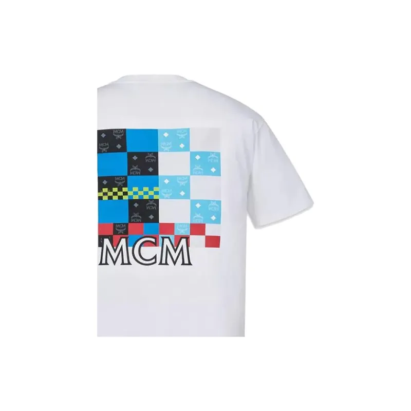 MCM T-Shirts Men White-3