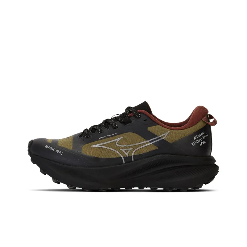 Mizuno Pi Plus PL Outdoor Shoes Unisex Low Top Splat Black/Yellow Green-0