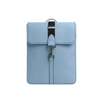 COACH Pebbled Leather Laptop Bag Backpack Large Size Men's Blue
