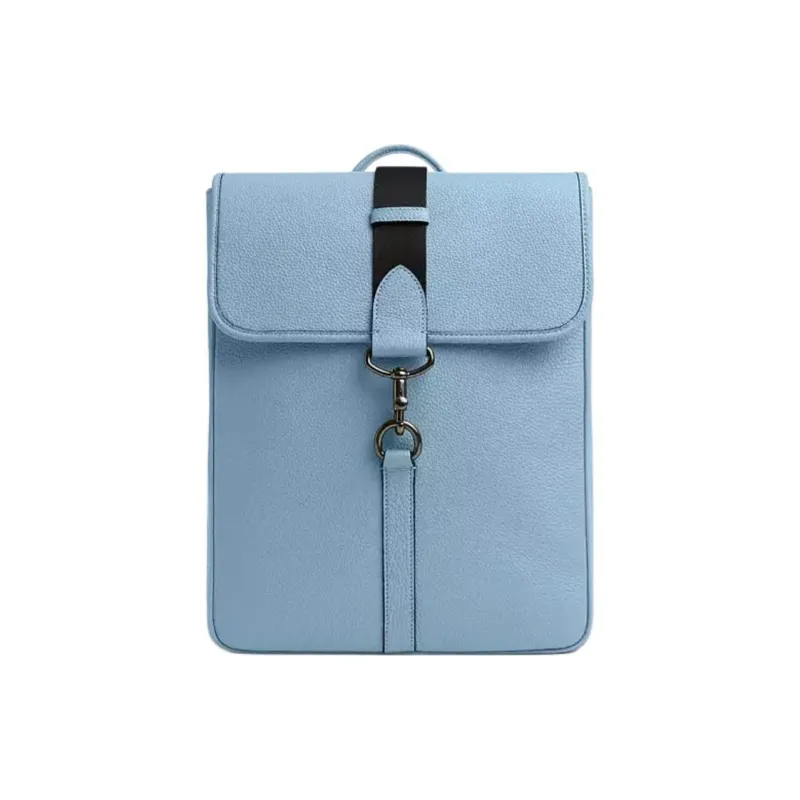 COACH Pebbled Leather Laptop Bag Backpack Large Size Men's Blue-0