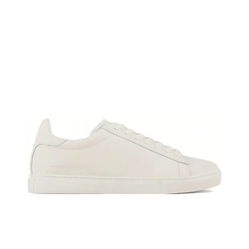 ARMANI EXCHANGEAE Low Top Skateboard Shoes Men's White-1