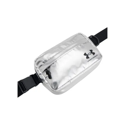 Under Armour Polyester Shoulder Bag Crossbody Bag Fanny Pack Unisex Metallic Silver