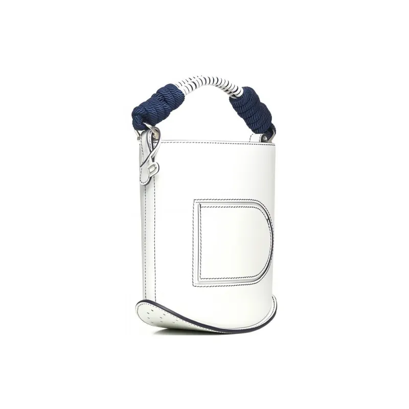 Delvau Pin Calfskin Handbag Shoulder Bag Crossbody Bag Regular Women's White-1