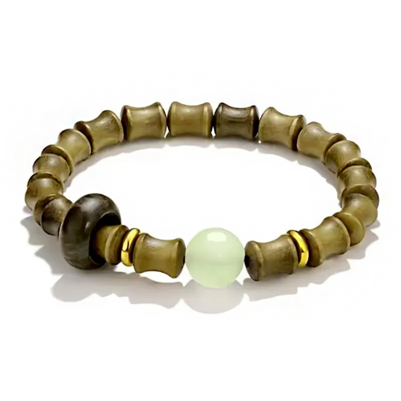 JIAFULAI Green Sandalwood Bracelets Unisex-0