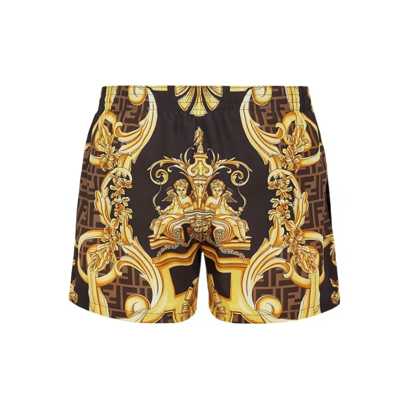 FENDI x VERSACE FENDI X VERSACE Casual Shorts Men's Black-1
