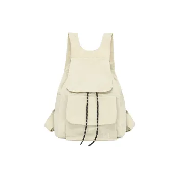 DCLOUD Oxford Backpack Small Size Unisex Beige/Blue/Black