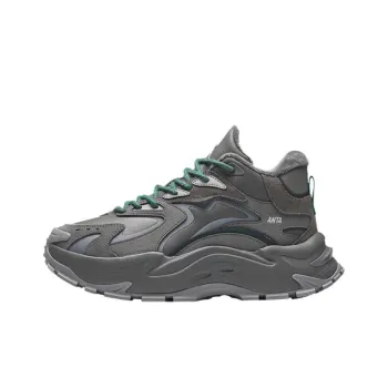 Anta Raw Candy Slip Resistant Warm Mid Top Casual Shoes Women's Gray