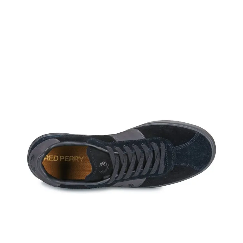 FRED PERRY Low Top Skateboard Shoes Men's Black-6