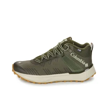 Columbia Slip Resistant Water Resistant Mid Top Hiking Shoes Men's Green
