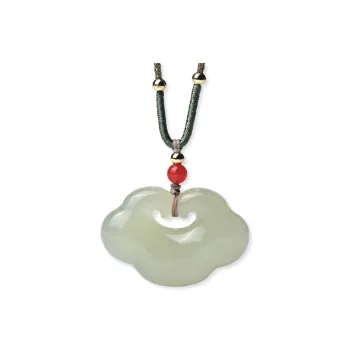 The Call Of The Heart Hetian Jade Pendants Pale Greenish White Jade Unisex