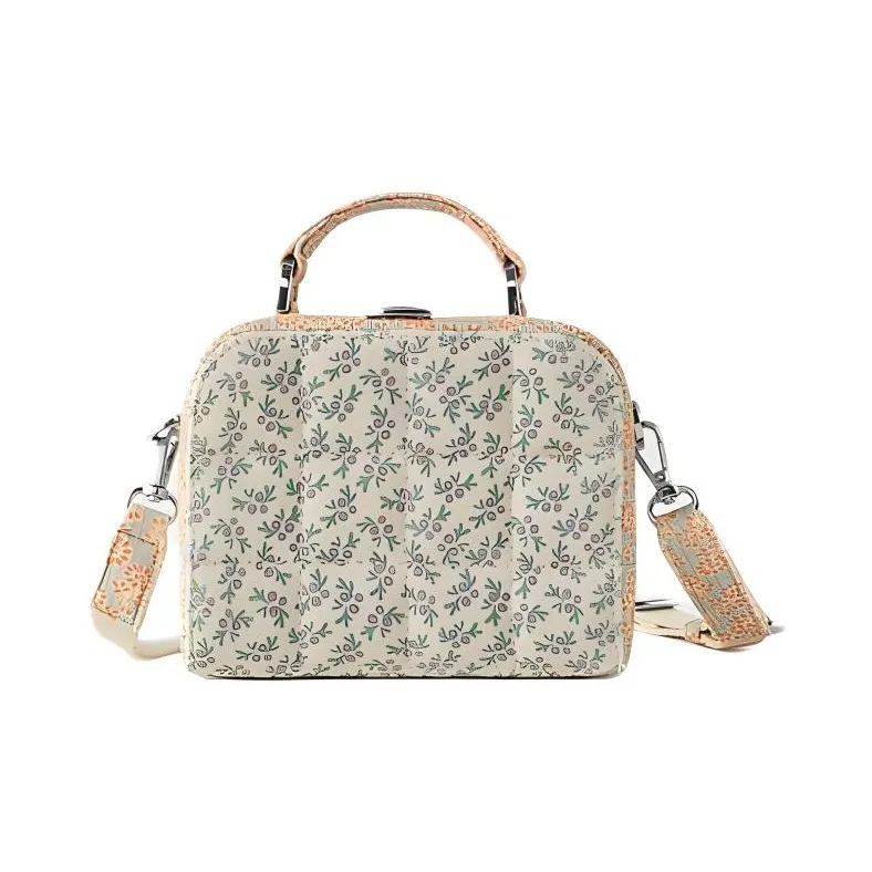 ZARA Cotton Box Bag Shoulder Bag Crossbody Bag Regular Women's Peach Pink-0