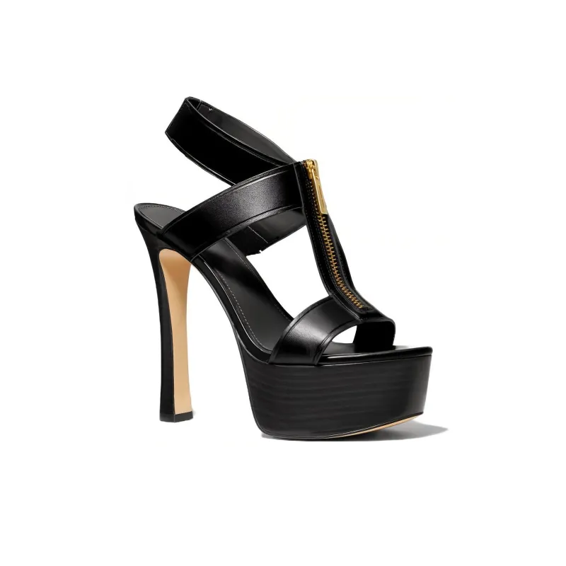 MICHAEL KORS Berkley Strap Sandals 13cm Women's Black-3